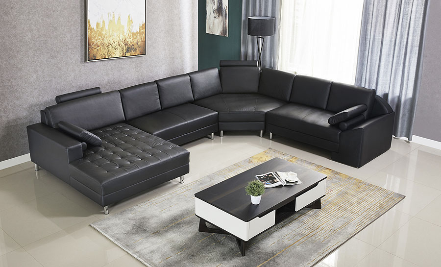 Heather Leather Sofa Lounge Set